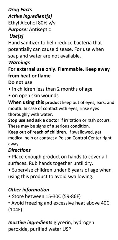 Back Panel (Chromaflo   Sanitizer   Ethyl Acohol   Back Panel   16 Oz. Bottle)